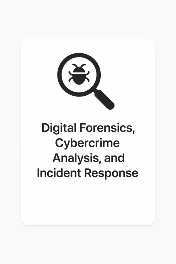Digital Forensics, Cybercrime Analysis, and Incident Response